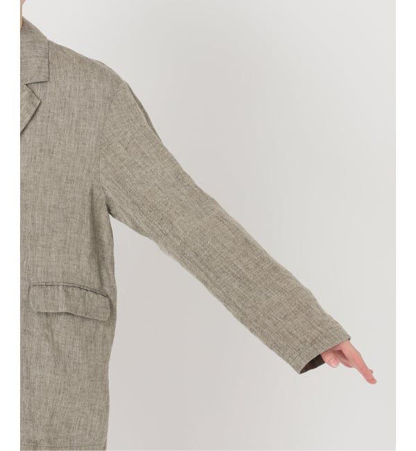 JOURNAL STANDARD relume「《予約》ベルギーリネンテーラードダブルジャケット」|テーラードジャケット|