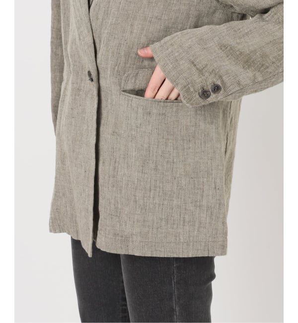 JOURNAL STANDARD relume「《予約》ベルギーリネンテーラードダブルジャケット」|テーラードジャケット|
