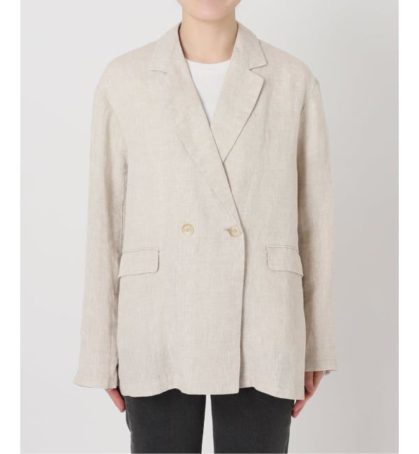 JOURNAL STANDARD relume「《予約》ベルギーリネンテーラードダブルジャケット」|テーラードジャケット|