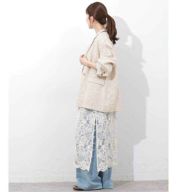 JOURNAL STANDARD relume「《予約》ベルギーリネンテーラードダブルジャケット」|テーラードジャケット|