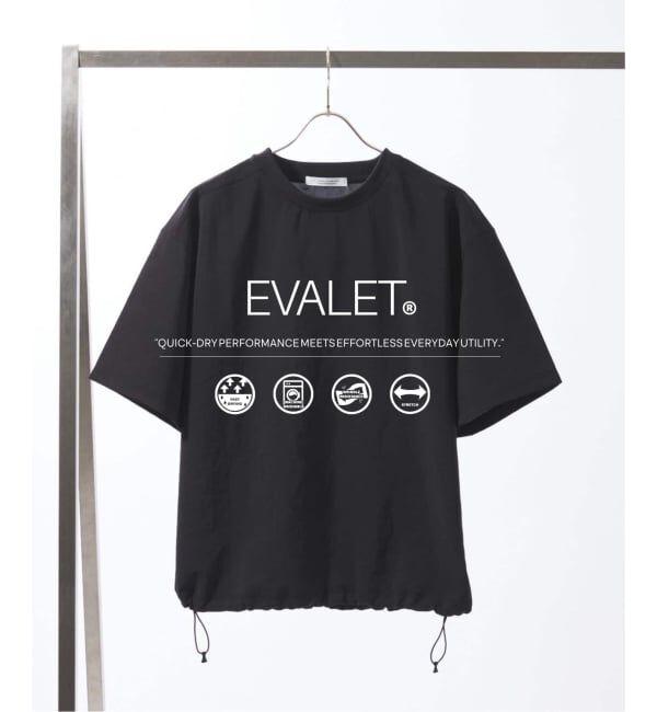 JOURNAL STANDARD「《予約》EVALET / エバレット スピンドル Tシャツ」|シャツ・ブラウス|ブラック