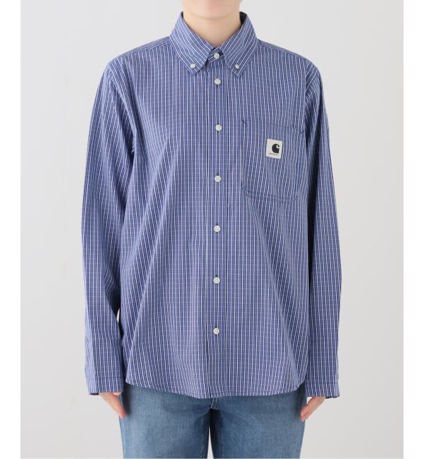 Oriens JOURNAL STANDARD「【CARHARTT WIP 】 W' L/S GROFF SHIRT」|シャツ・ブラウス|ブルー