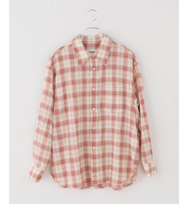 JOURNAL STANDARD「【TONYWACK/トニーワック】 RAW-CUT COTTON CHECK SHIRT」|シャツ・ブラウス|ピンク
