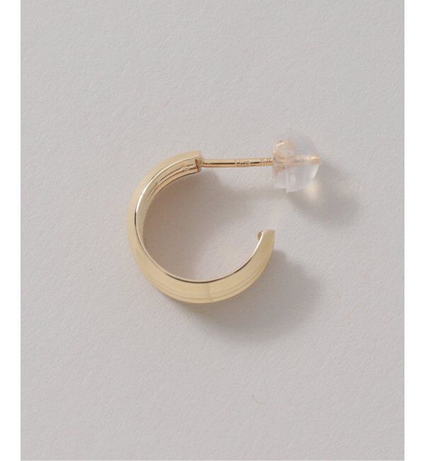 Lilas by Spick&Span「ダブルV線フープピアス K10（両耳）」|ピアス|