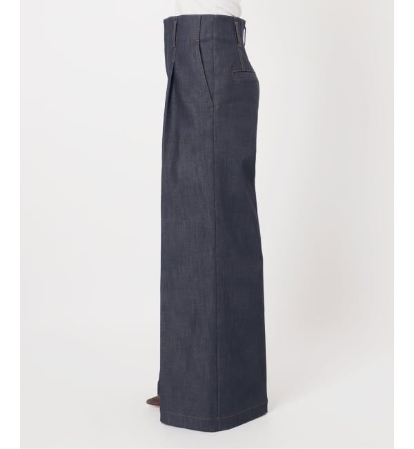 NOBLE「デニムライクスラックス」|デニム|