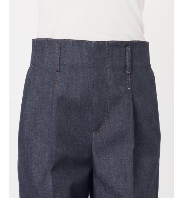 NOBLE「デニムライクスラックス」|デニム|