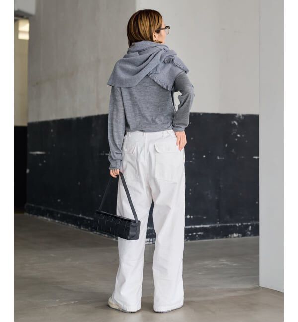 FRAMeWORK「≪追加≫ミリタリースラブバックサテンベイカーパンツ 4」|カーゴ|