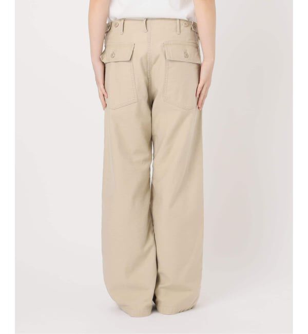 FRAMeWORK「≪追加≫ミリタリースラブバックサテンベイカーパンツ 4」|カーゴ|