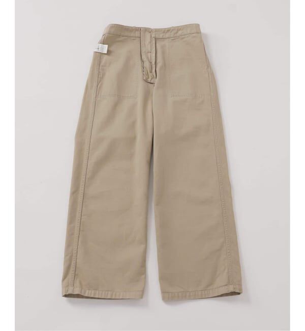 FRAMeWORK「≪追加≫ミリタリースラブバックサテンベイカーパンツ 4」|カーゴ|