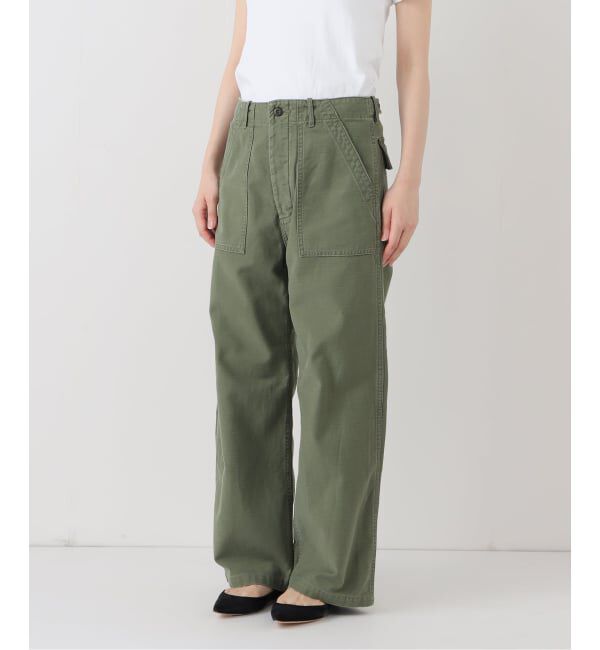 FRAMeWORK「≪追加≫ミリタリースラブバックサテンベイカーパンツ 4」|カーゴ|