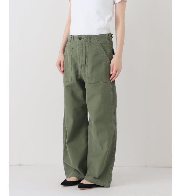 FRAMeWORK「≪追加≫ミリタリースラブバックサテンベイカーパンツ 4」|カーゴ|