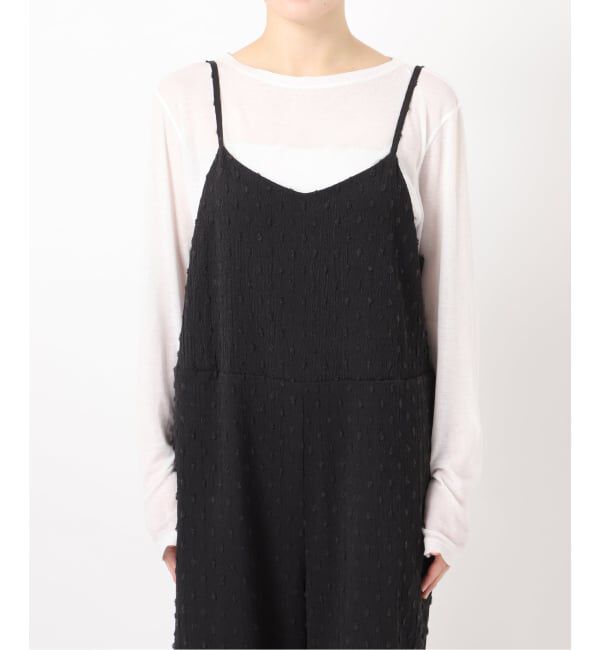 Spick and Span「《WEB限定 / 追加》ドットジャガードサロペット」|オールインワン|