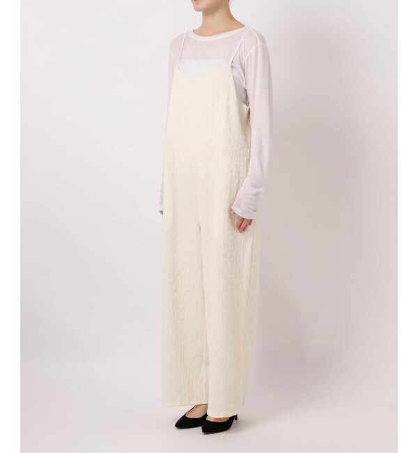 Spick and Span「《WEB限定 / 追加》ドットジャガードサロペット」|オールインワン|