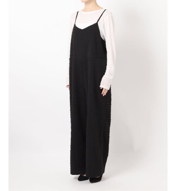 Spick and Span「《WEB限定 / 追加》ドットジャガードサロペット」|オールインワン|