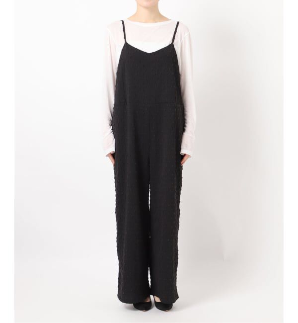 Spick and Span「《WEB限定 / 追加》ドットジャガードサロペット」|オールインワン|