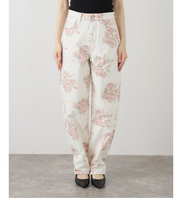 U by SPICK&SPAN「GANNI/ガニー Print Denim Stary」|スラックス|