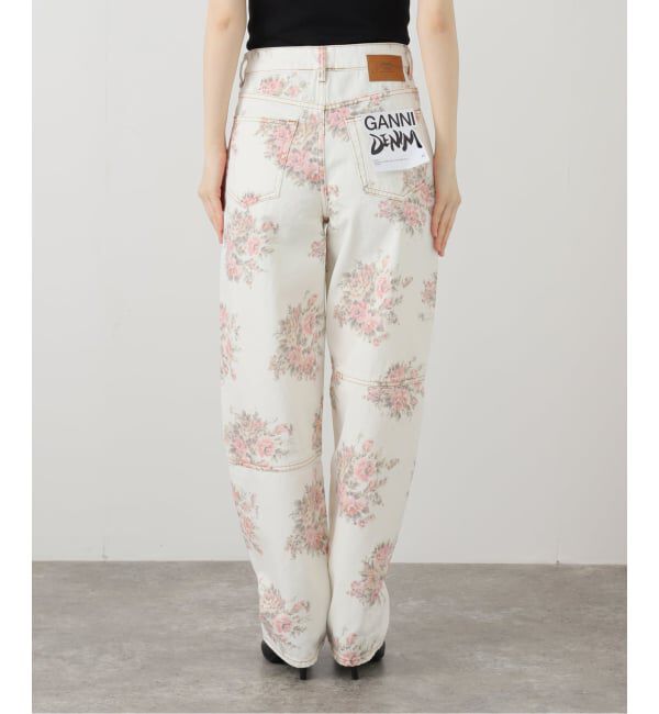 U by SPICK&SPAN「GANNI/ガニー Print Denim Stary」|スラックス|