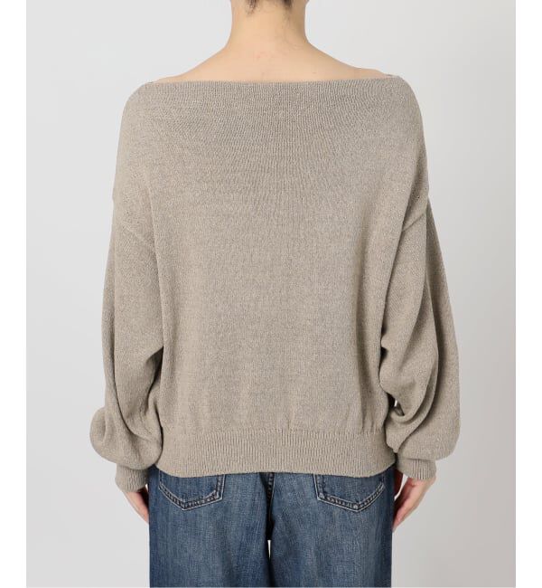 Spick and Span「シルクコンペーパーヤーンニュアンスネックニット」|ニット・セーター|