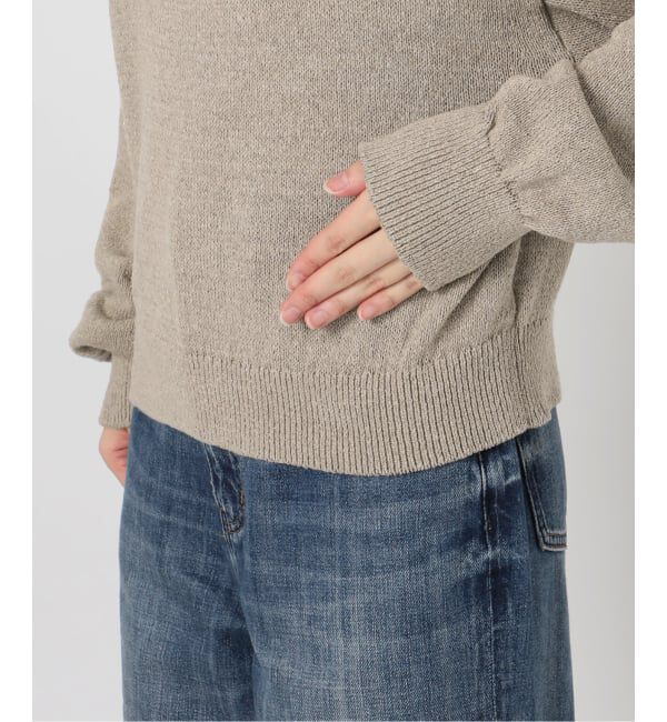 Spick and Span「シルクコンペーパーヤーンニュアンスネックニット」|ニット・セーター|