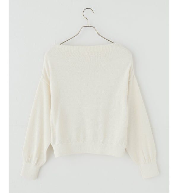 Spick and Span「シルクコンペーパーヤーンニュアンスネックニット」|ニット・セーター|