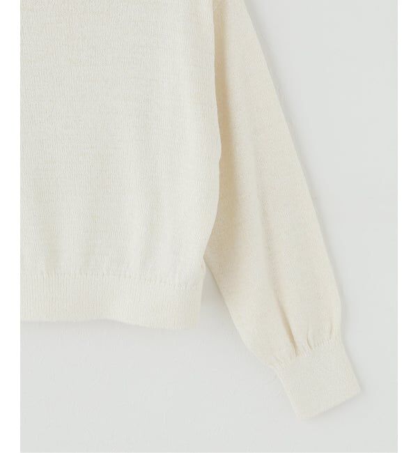 Spick and Span「シルクコンペーパーヤーンニュアンスネックニット」|ニット・セーター|