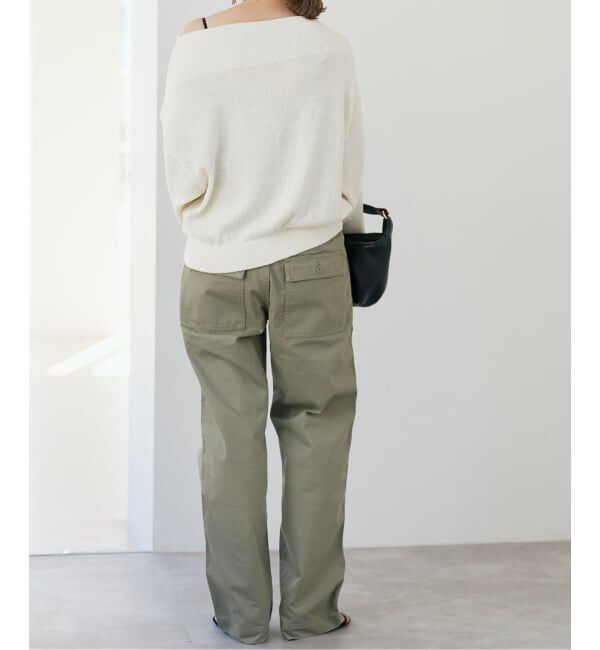 Spick and Span「シルクコンペーパーヤーンニュアンスネックニット」|ニット・セーター|