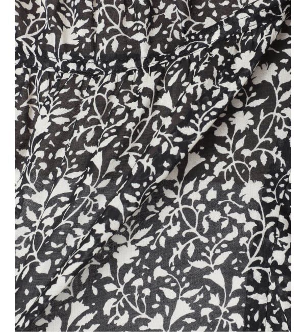 NOBLE「《WEB&一部店舗限定・追加予約》シャーリングフリルノースリブラウス」|シャツ・ブラウス|