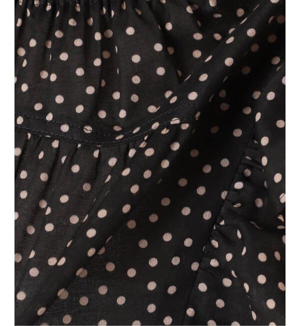 NOBLE「《WEB&一部店舗限定・追加予約》シャーリングフリルノースリブラウス」|シャツ・ブラウス|