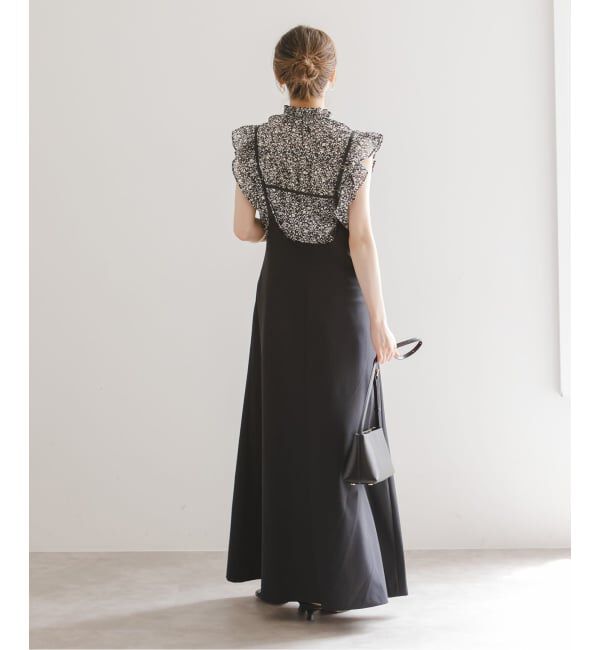 NOBLE「《WEB&一部店舗限定・追加予約》シャーリングフリルノースリブラウス」|シャツ・ブラウス|