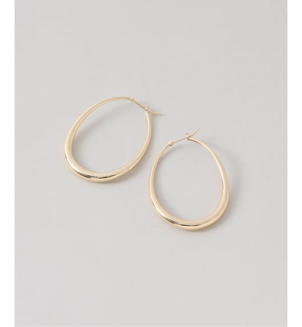 Spick and Span「《WEB限定予約》【SAMH by LILAS】ウェーブフープピアスK18GP（両耳）」|ピアス|