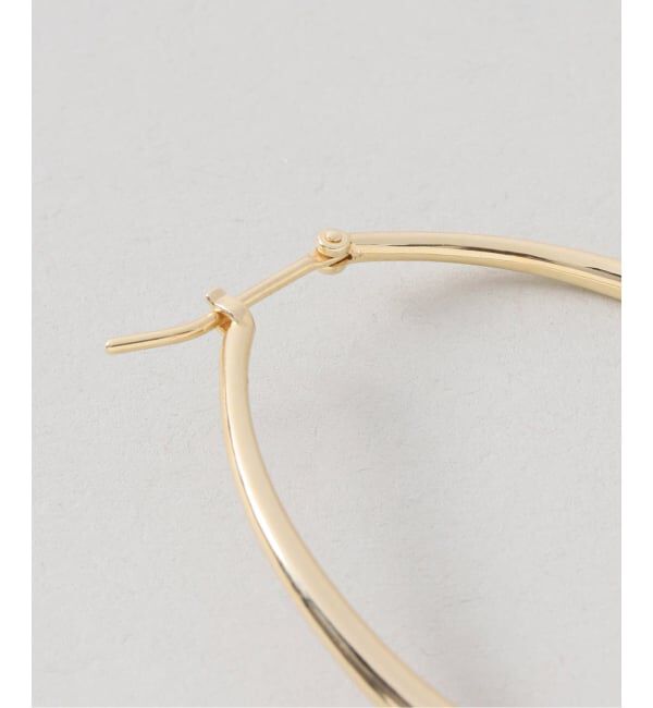 Spick and Span「《WEB限定予約》【SAMH by LILAS】ウェーブフープピアスK18GP（両耳）」|ピアス|