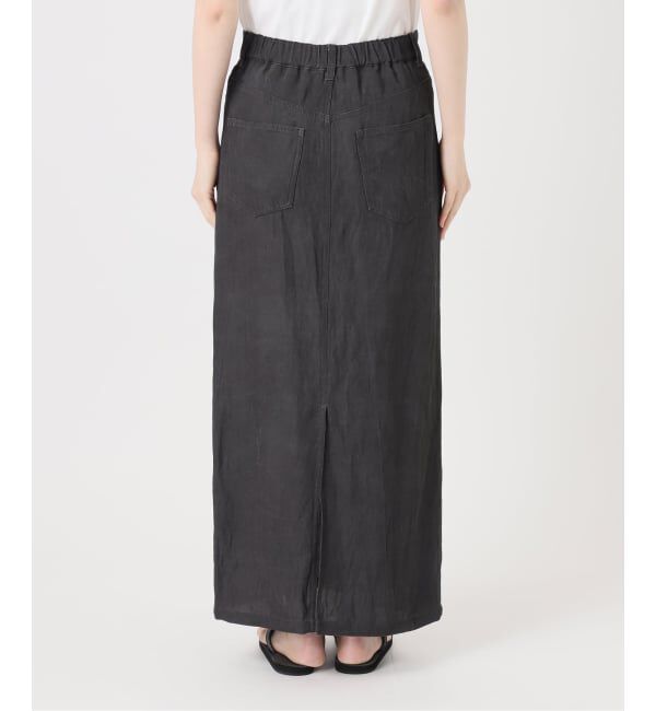 FRAMeWORK「≪予約≫レーヨンリネンピグメントタイトスカート」|スカート|