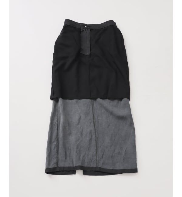 FRAMeWORK「≪予約≫レーヨンリネンピグメントタイトスカート」|スカート|