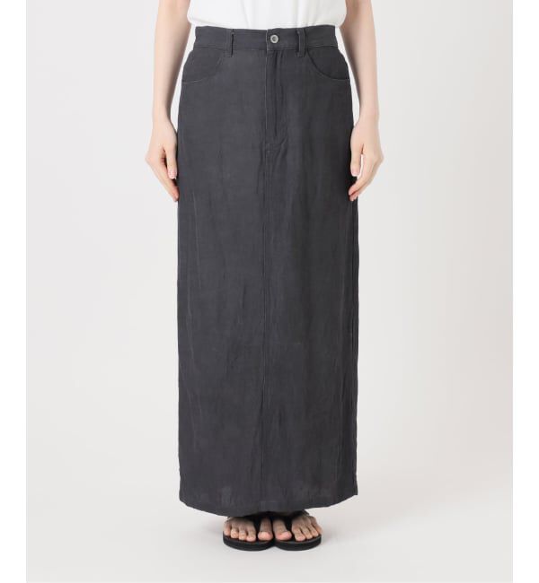 FRAMeWORK「≪予約≫レーヨンリネンピグメントタイトスカート」|スカート|