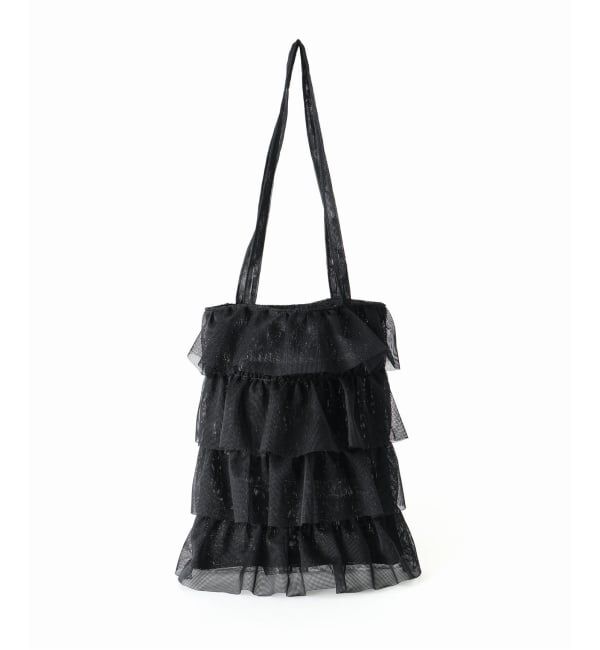 U by SPICK&SPAN「《予約》Casselini/キャセリーニ メッシュフリルトート」|トートバッグ|