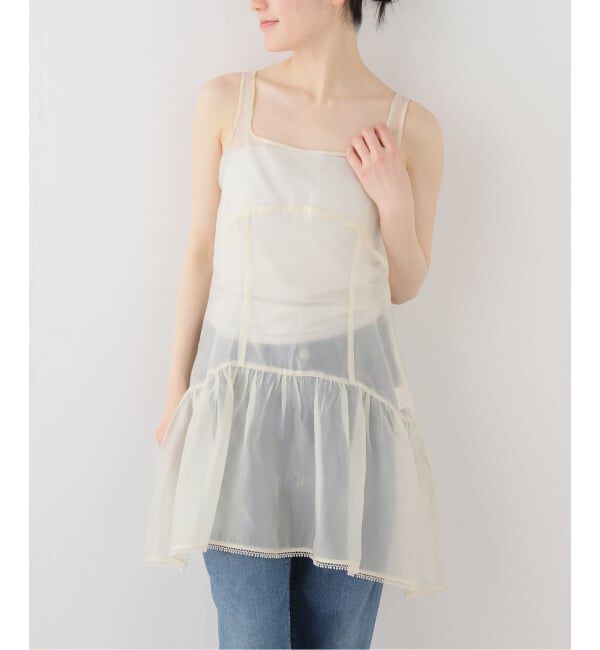  「【洗える】le / ル シアーレイヤードミニワンピース」|ワンピース|ベージュ