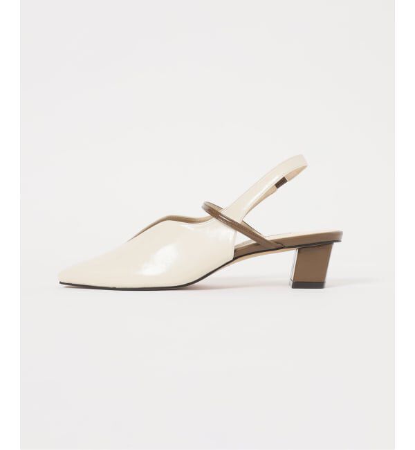 GRISE「《追加》GRISE4cmナロースクエアウェーブスリングバック」|パンプス|