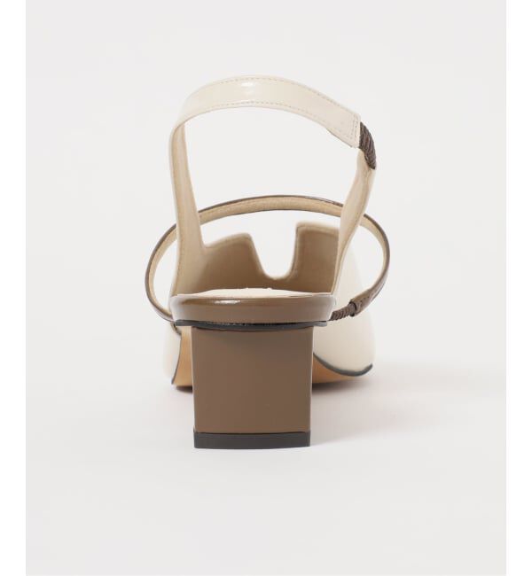 GRISE「《追加》GRISE4cmナロースクエアウェーブスリングバック」|パンプス|