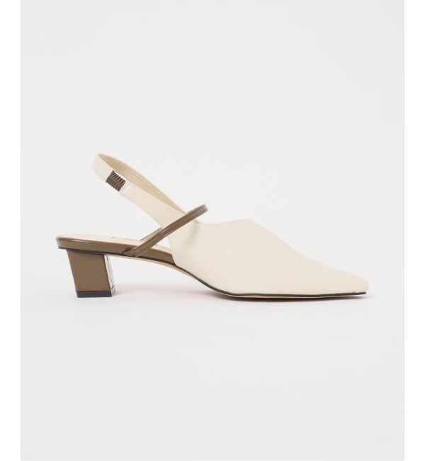 GRISE「《追加》GRISE4cmナロースクエアウェーブスリングバック」|パンプス|