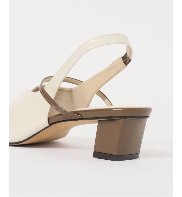 GRISE「《追加》GRISE4cmナロースクエアウェーブスリングバック」|パンプス|