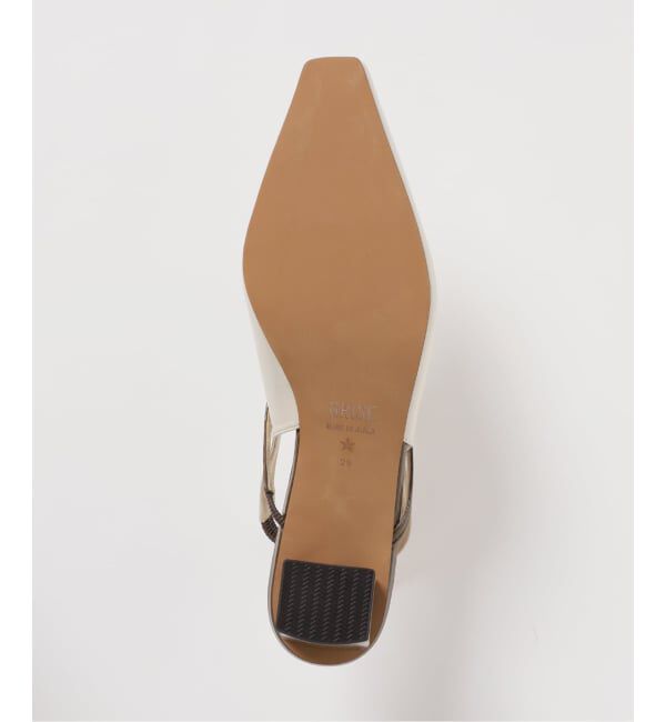 GRISE「《追加》GRISE4cmナロースクエアウェーブスリングバック」|パンプス|