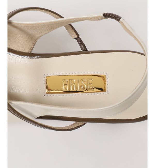GRISE「《追加》GRISE4cmナロースクエアウェーブスリングバック」|パンプス|