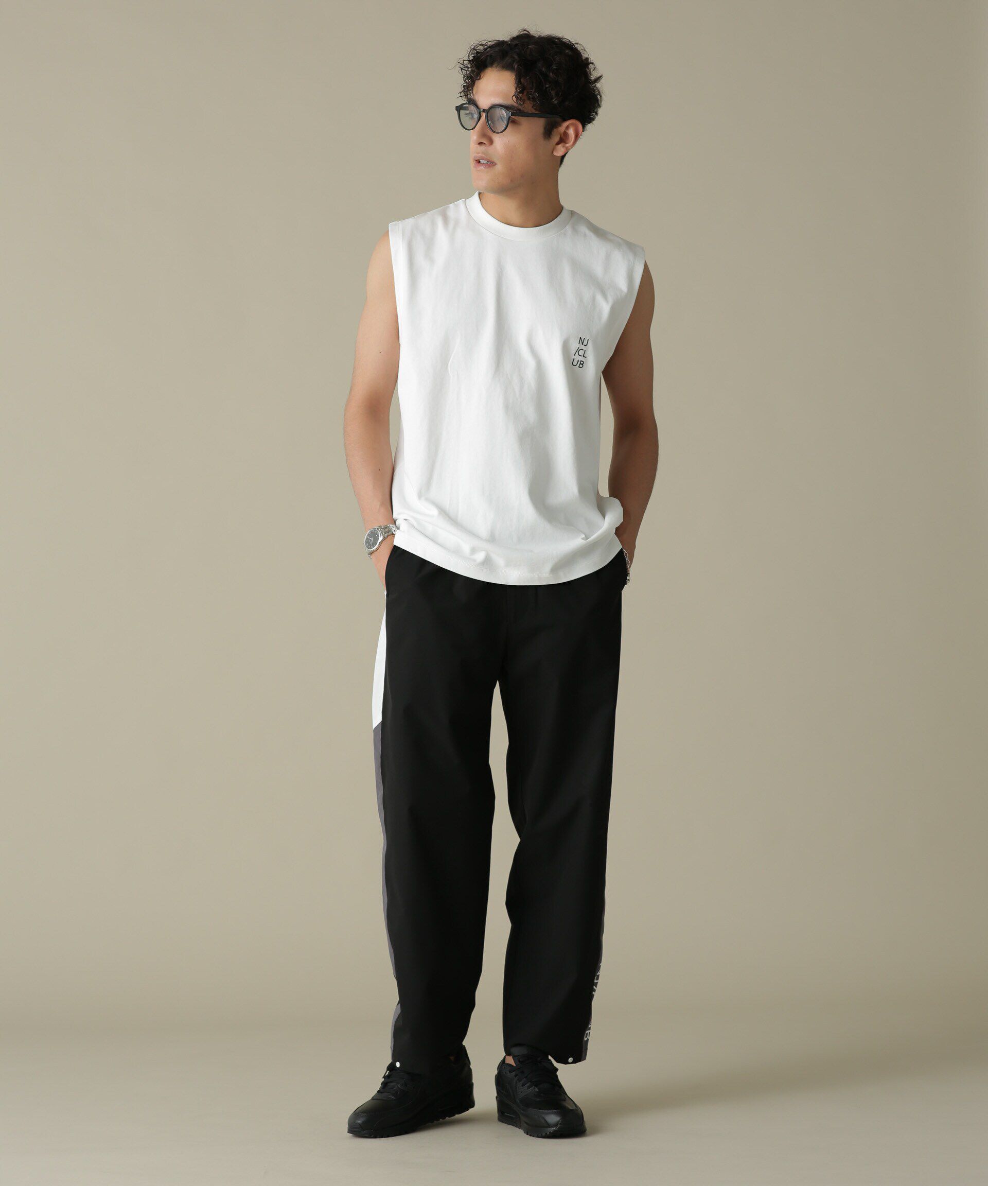 nano･universe「「NJ/CLUB」PARKSTOCK トラックパンツ(セットアップ可)」|その他|