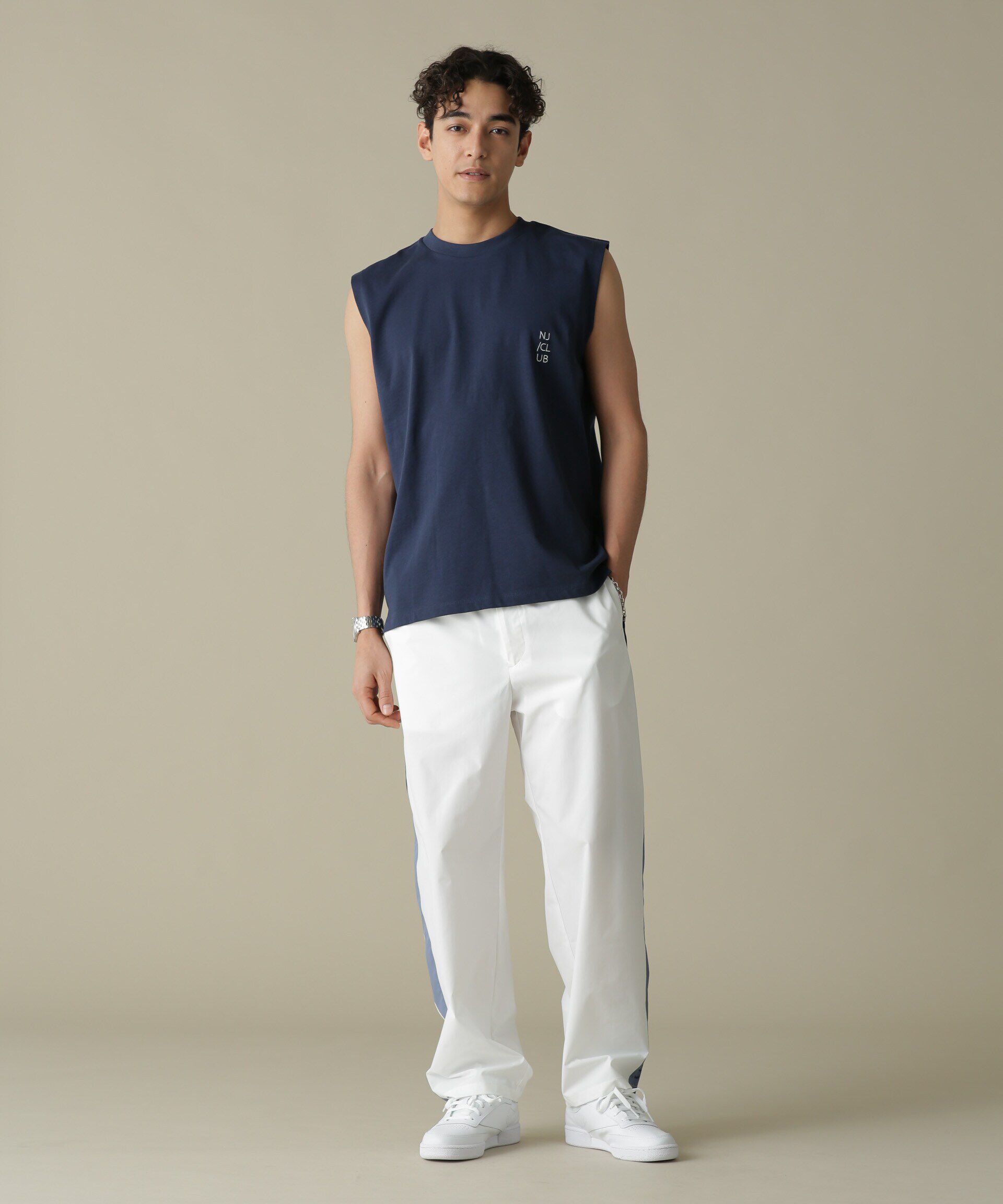 nano･universe「「NJ/CLUB」PARKSTOCK トラックパンツ(セットアップ可)」|その他|