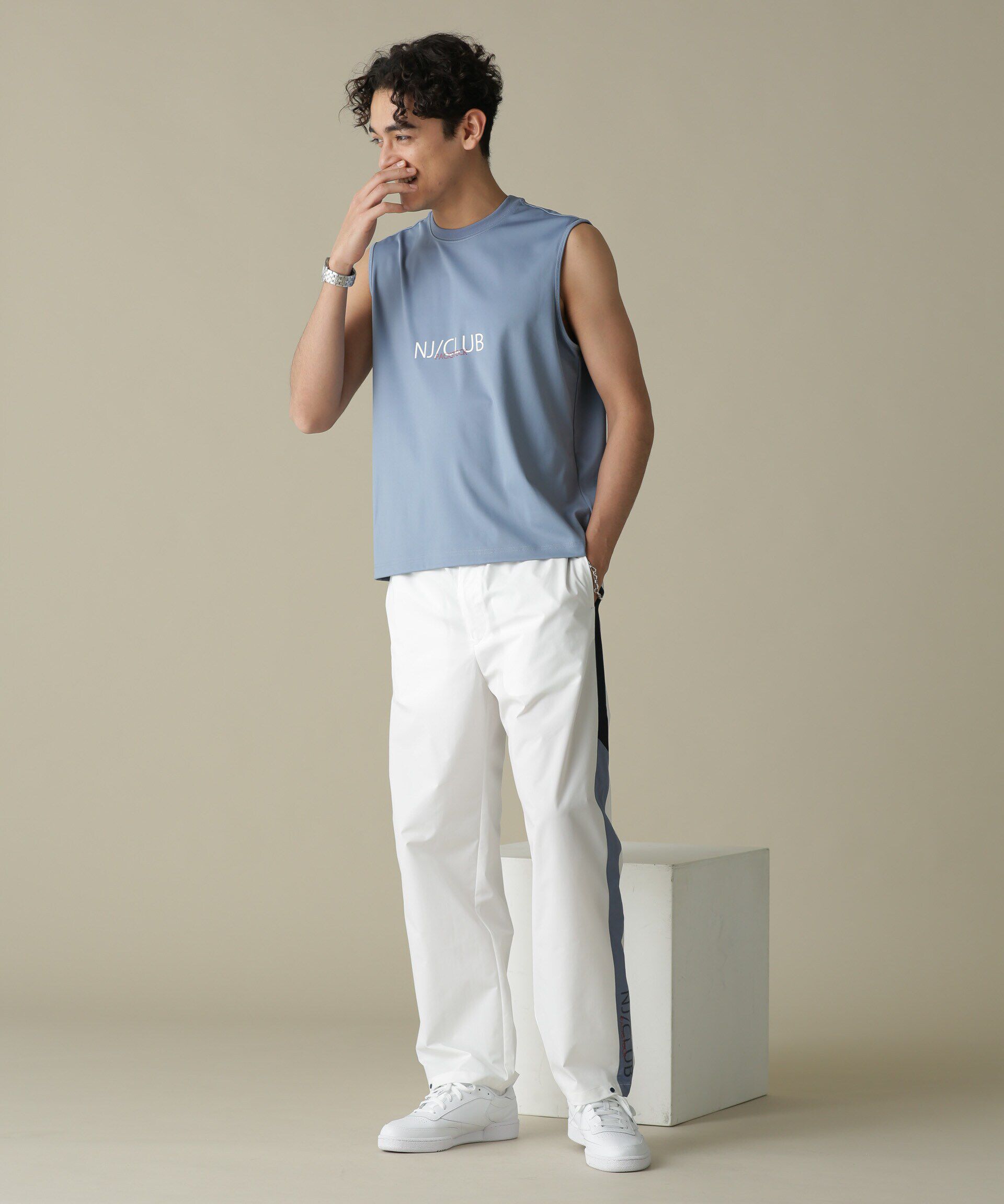 nano･universe「「NJ/CLUB」PARKSTOCK トラックパンツ(セットアップ可)」|その他|