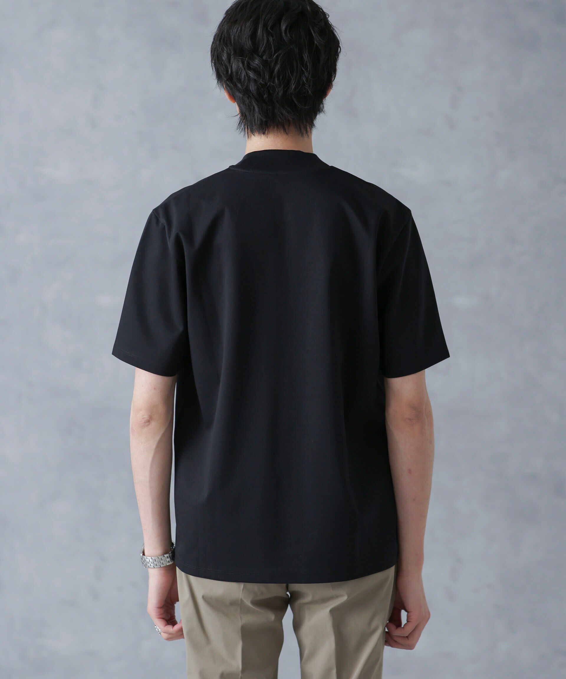 nano･universe「ジャケT(R)プレミアム クルーネック 半袖」|Tシャツ・カットソー|