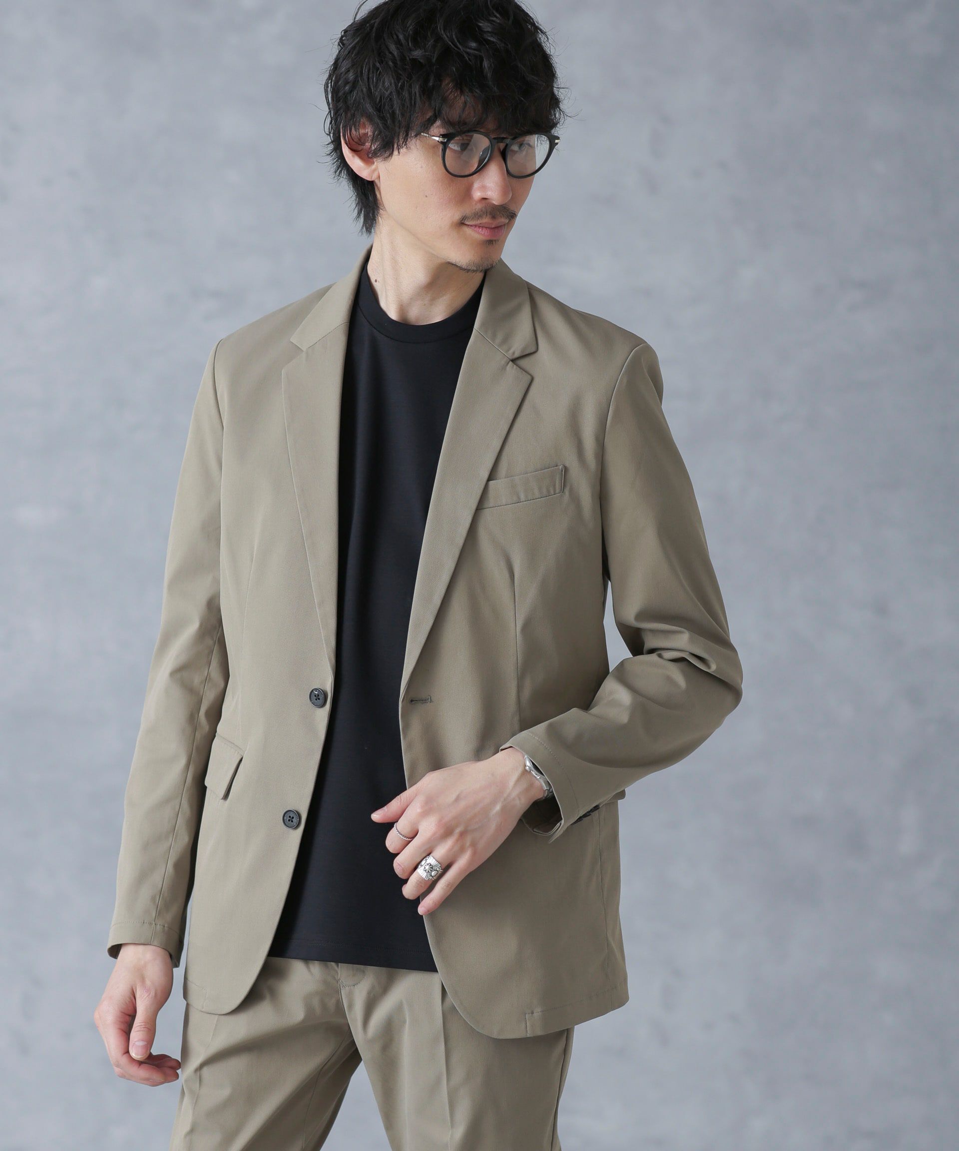 nano･universe「ジャケT(R)プレミアム クルーネック 半袖」|Tシャツ・カットソー|