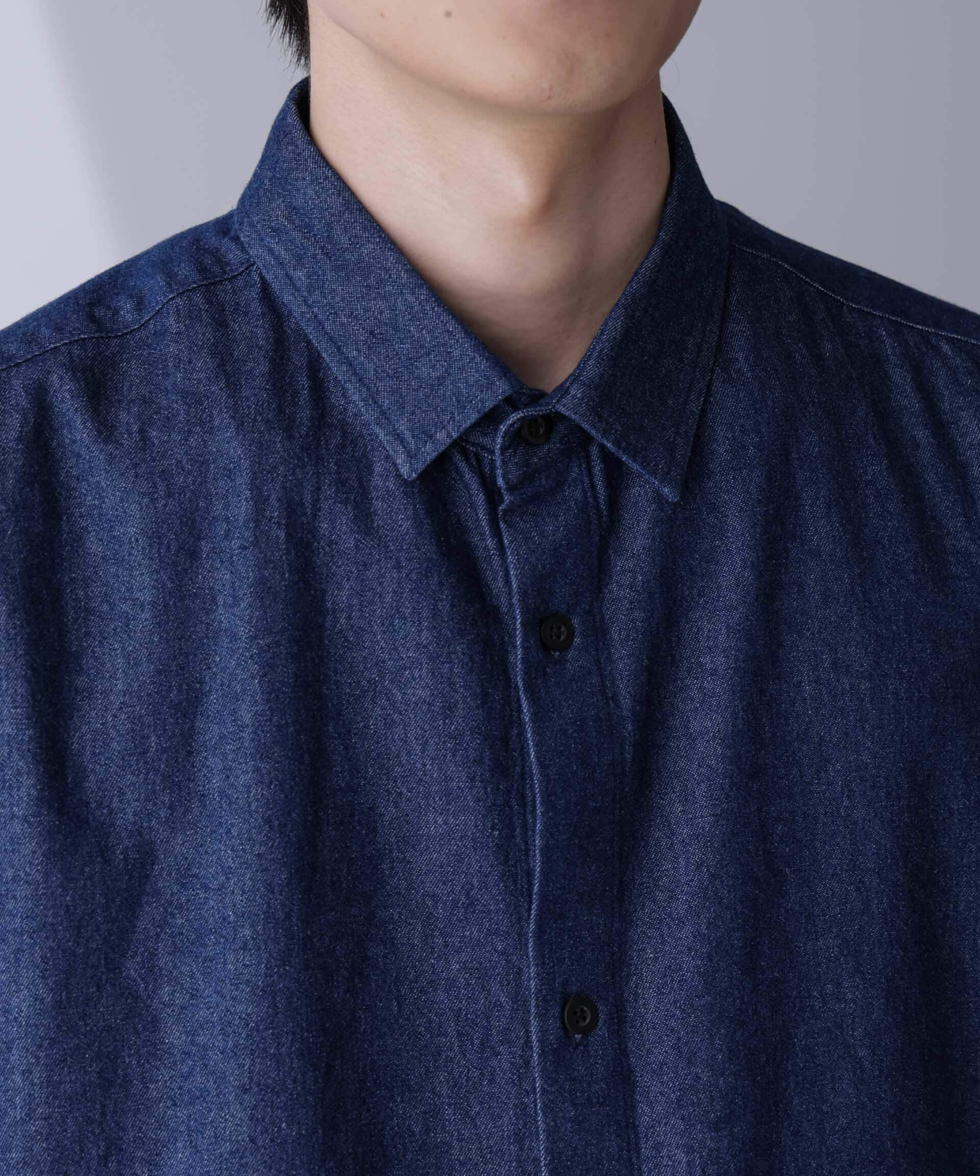 nano･universe「ライトデニムリラックスシャツ 半袖」|シャツ・ブラウス|