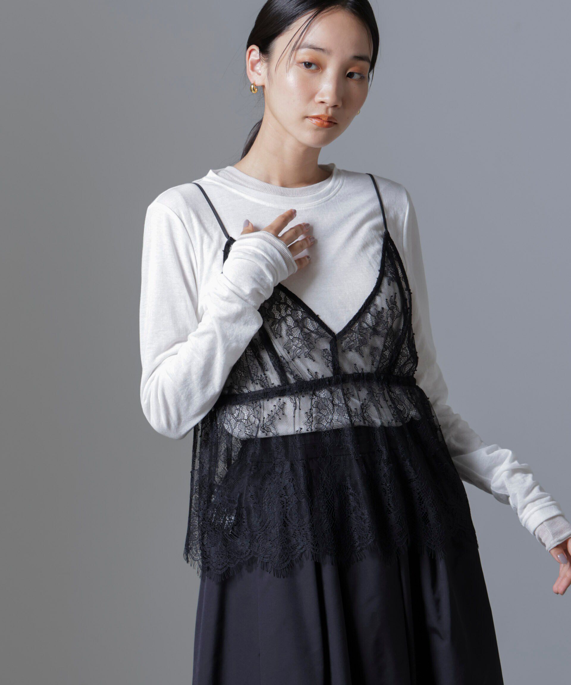 nano･universe「レースキャミブラウス」|シャツ・ブラウス|