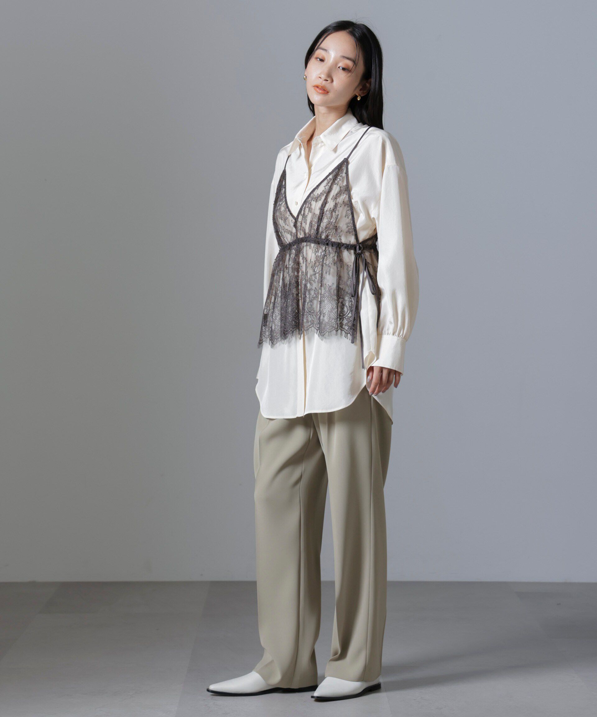 nano･universe「レースキャミブラウス」|シャツ・ブラウス|